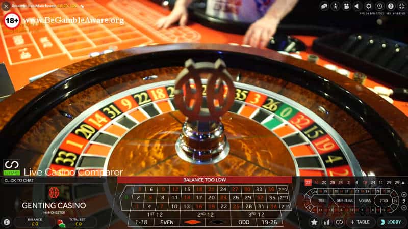 Genting Live Roulette Manchester - Streamed live from the casino floor