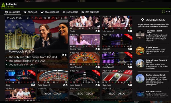Authentic Gaming gains UKGC License - authentic lobby