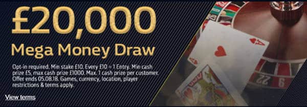 Prize Draw at William Hill