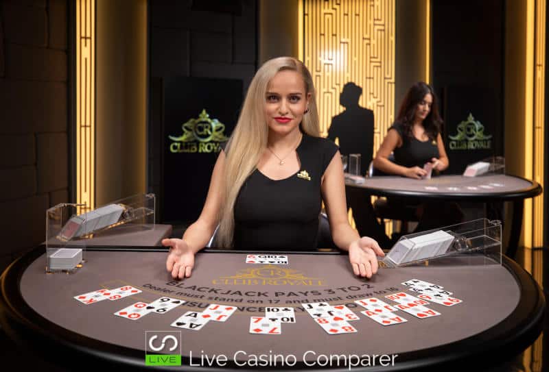 club royale live casino Blackjack table 1