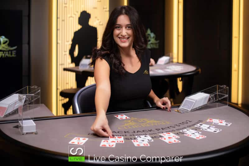 club royale live casino Blackjack table 2