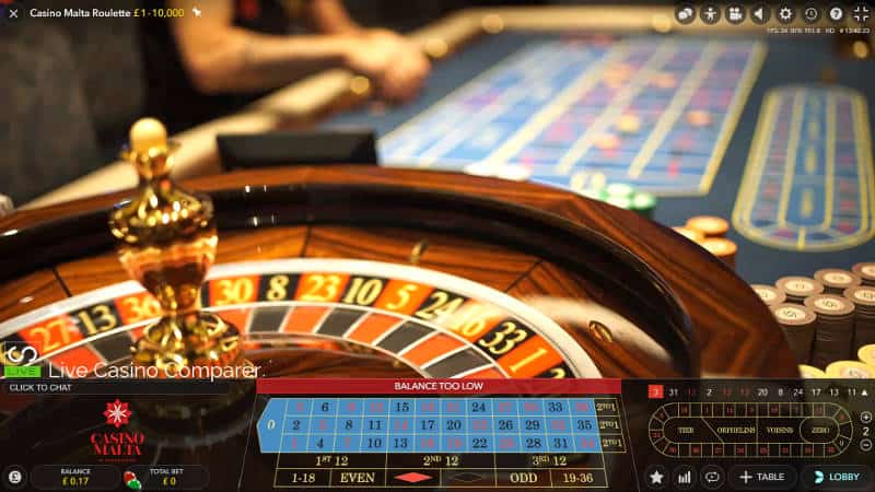 Casino Malta Roulette - Play alongside real players with live dealers.