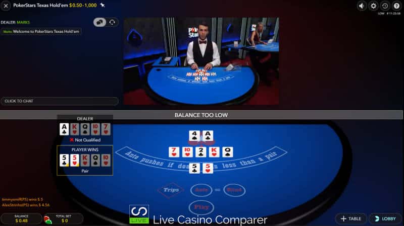 pokerstars ultimate texas hold'em