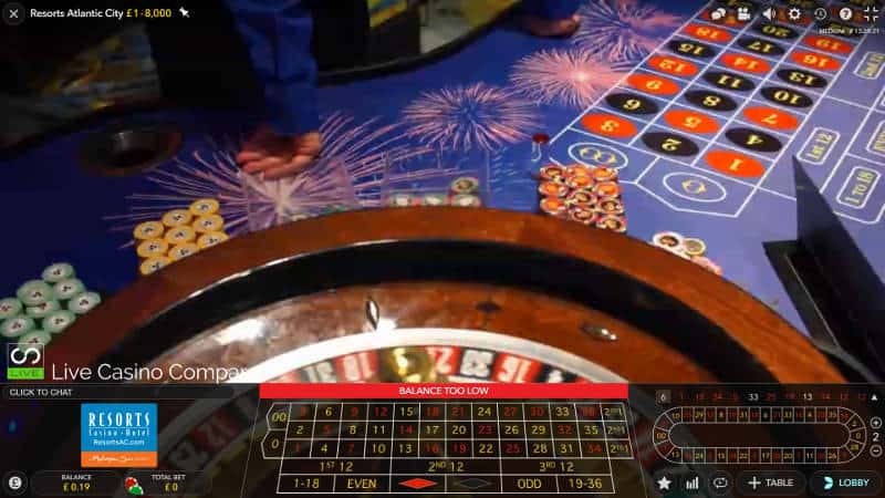 Atlantic City Resorts Roulette wheel