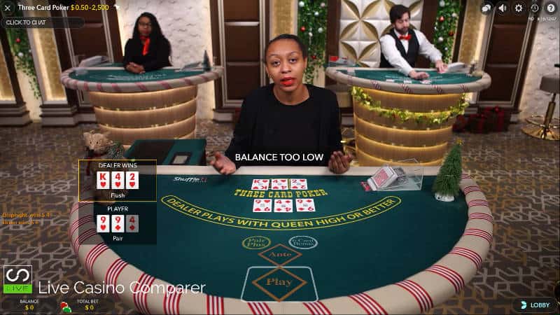 new jersey live casinos 3 card poker