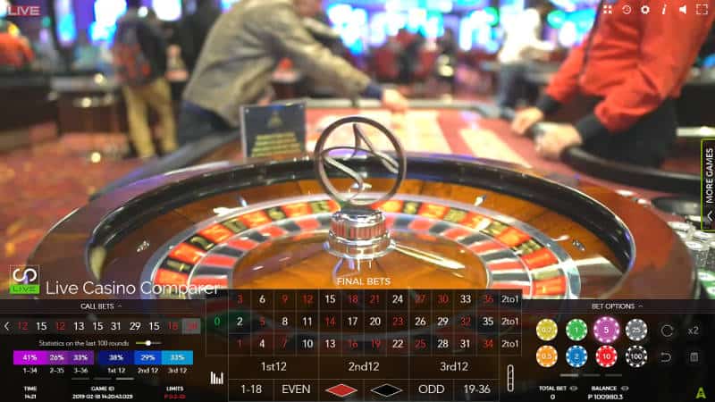 aspers live roulette