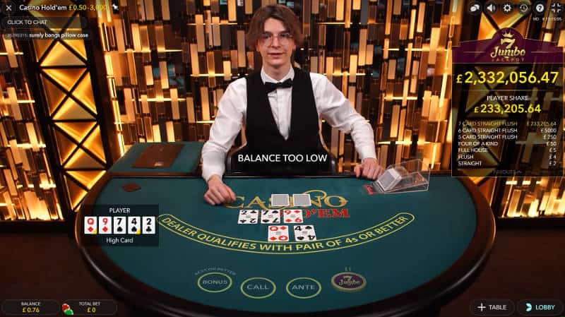 Evolution Casino Holdem