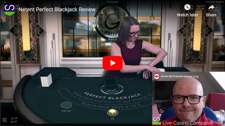 netent perfect blackjack video