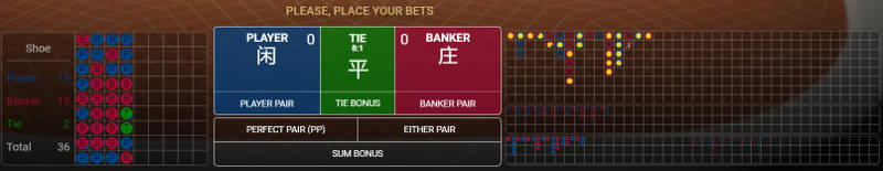 betconstruct baccarat betting