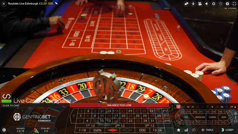 live edinburgh roulette