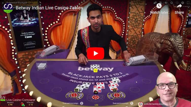 betway indian live casino video