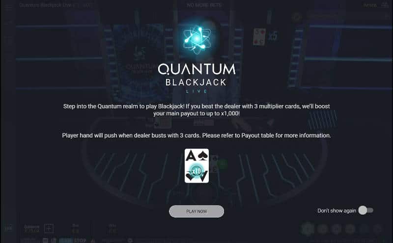 quantum blackjack rules