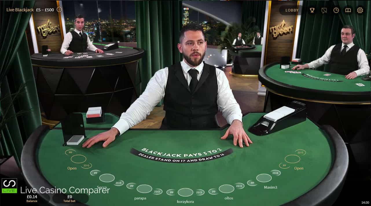 mrgreen network branded casino tables