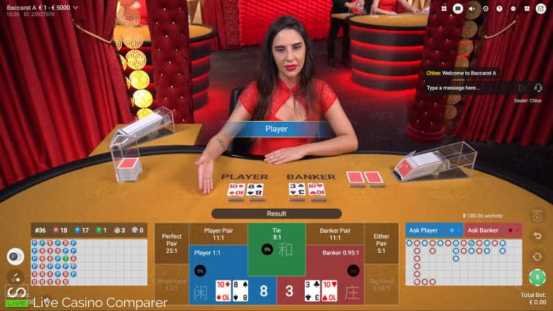 pragmatic play live baccarat