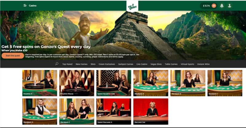 mr green adds pragmatic play live casino