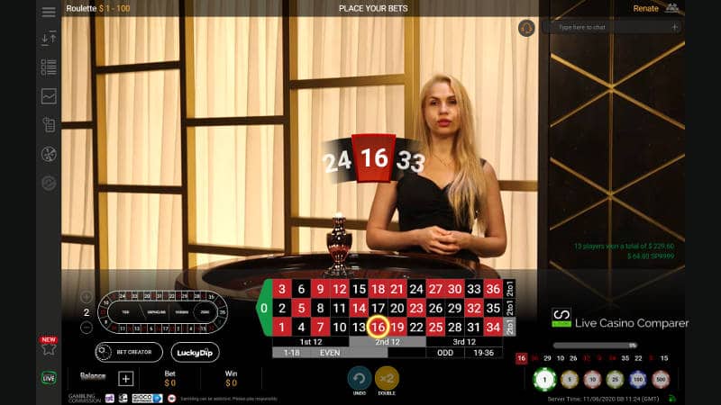 Playtech Roulette Bet Builder - Live Casino Comparer