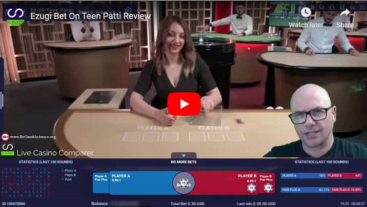 ezugi bet on teen patti video