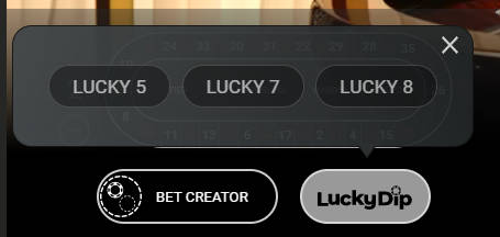 live roulette lucky dip