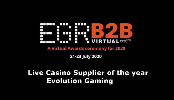 Evolution EGR Live Casino Supplier of the year