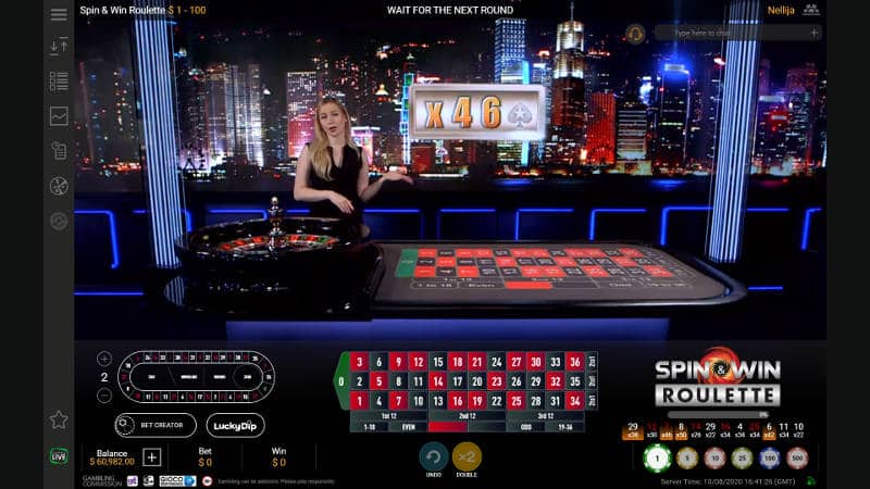 Spin & Win Roulette multiplier