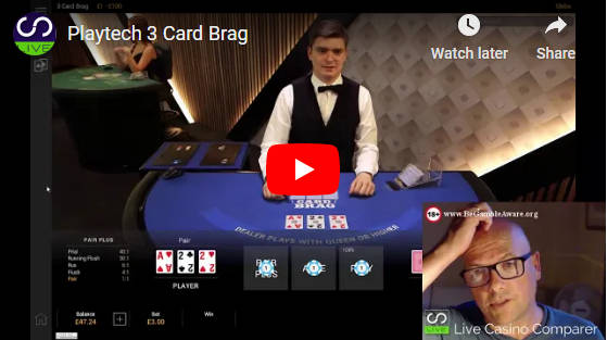 three card brag video