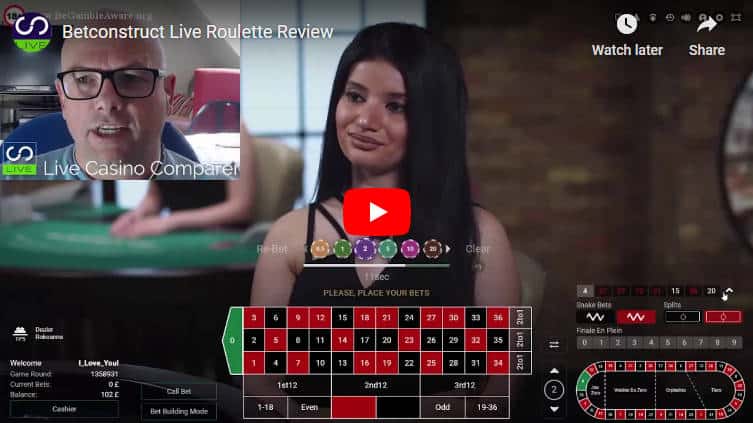 betconstruct live roulette video