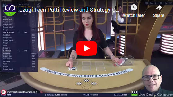 ezugi teen patti video review