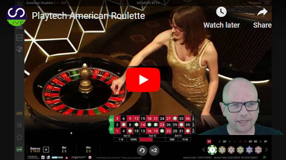 playtech american roulette video review