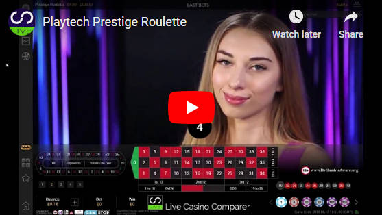 playtech prestige roulette video review