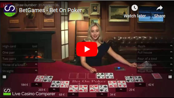 betgames bet on poker video