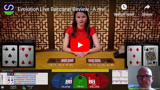 evo baccarat video