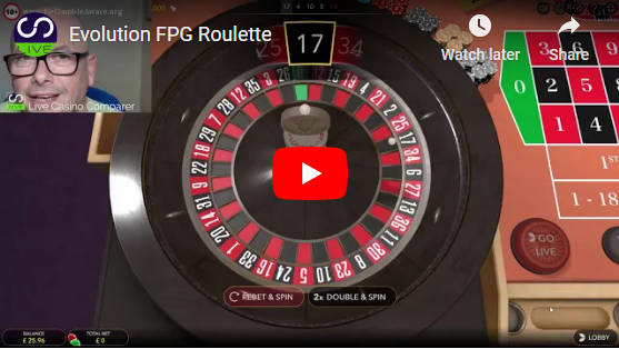 evo fpg roulette video