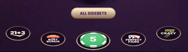 one blackjack side bets