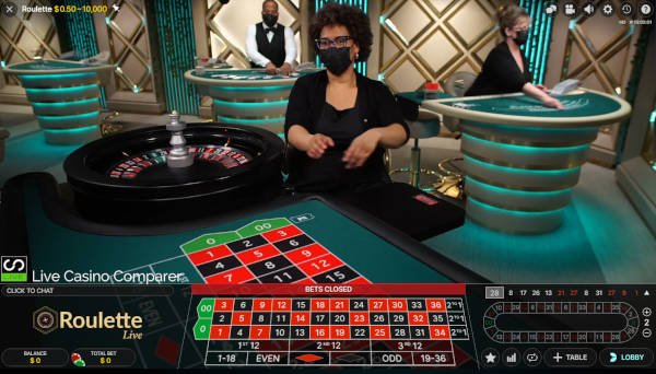 pennsylvania live dealer roulette table