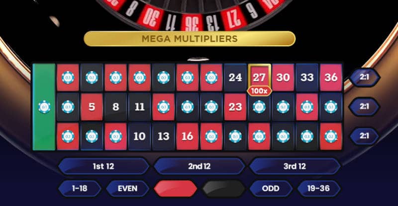 pragmatic mega roulette sections bet