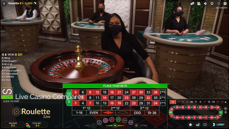 new jersey Evolution Roulette