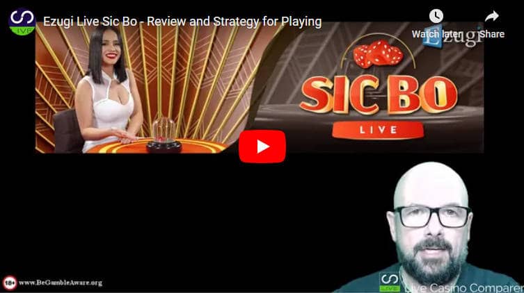 ezugi live sic bo video review