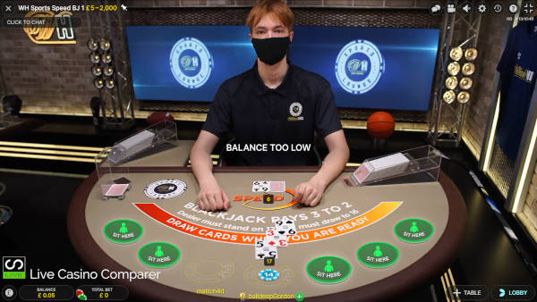 william hill sports speed blackjack