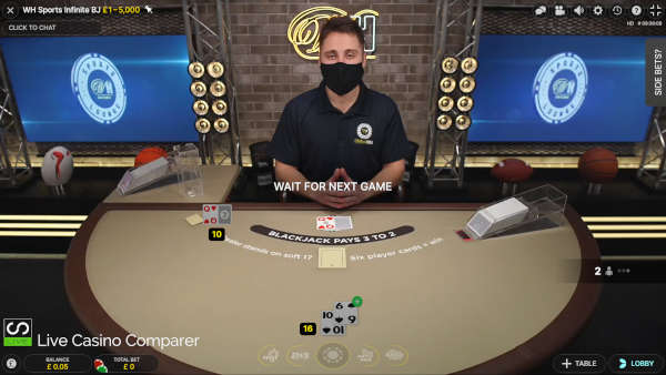 william hill infinite blackjack