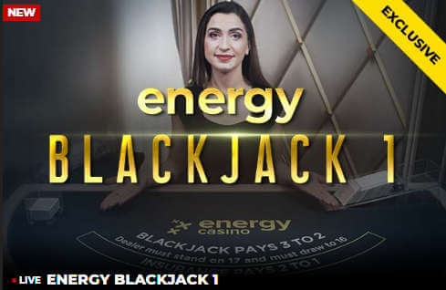 Energy dedicated Live Blackjack Table