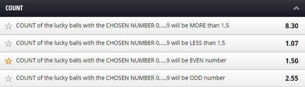 Betgames Lucky 6 Count Bet