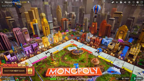 monopoly live bonus round