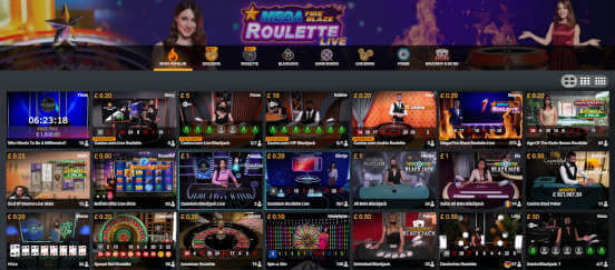 playtech live casino lobby