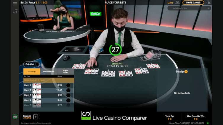 playtech bet on poker first round of cards