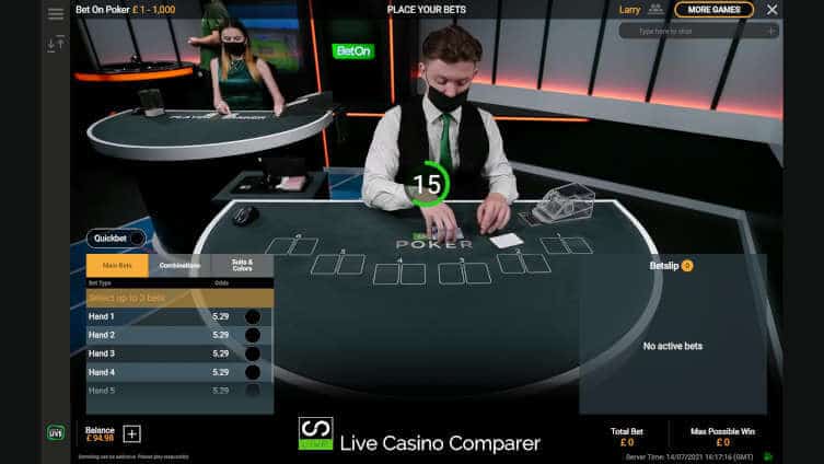 playtech bet on poker initial betting time