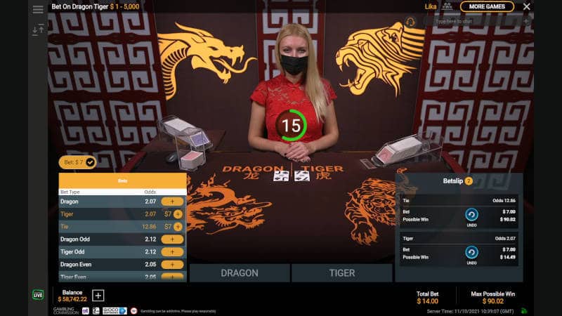 bet on dragon tiger bet