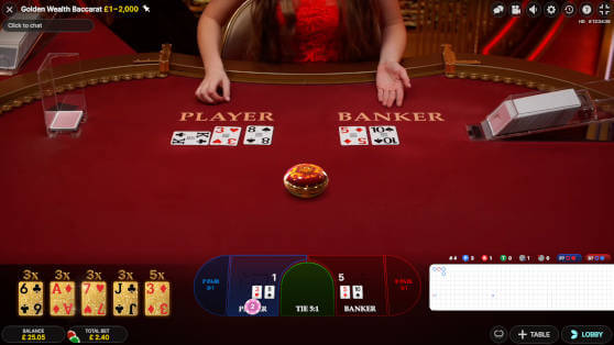 golden wealth baccarat game