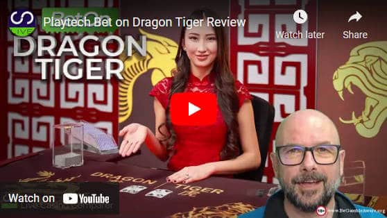 playtech bet on dragon tiger video review