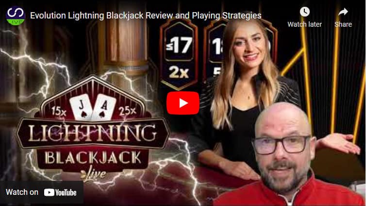 lightning blackjack video review