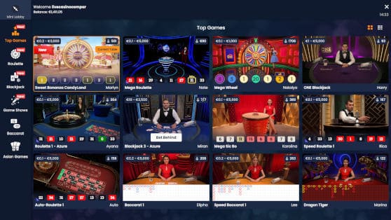 pragmatic play live casino lobby